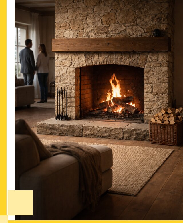 Открытые камины под ключ в Костомукше от 153030 р. ЭриданКтм