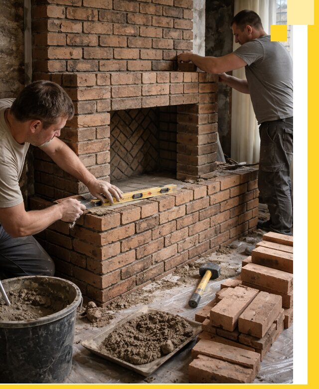 Изготовление и установка кирпичных каминов в Костомукше