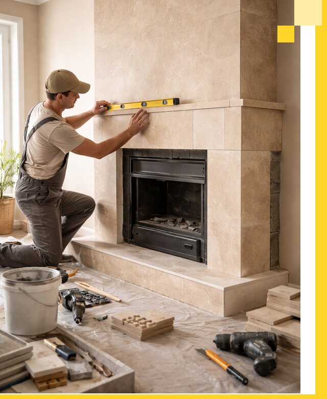 Установка и монтаж каминов в частном доме под ключ в Костомукше