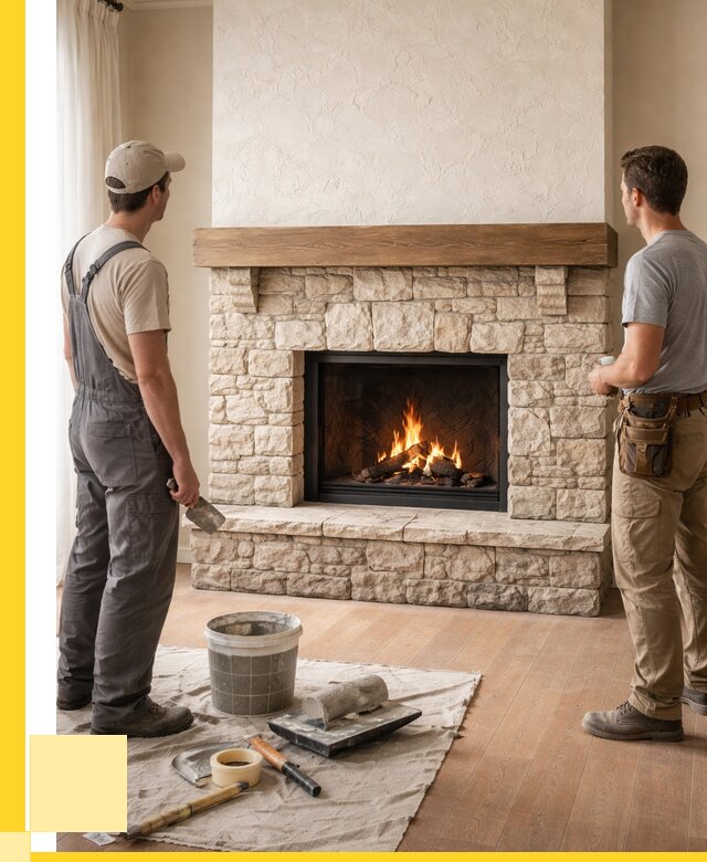 Отделка каминов в Костомукше от 6631 р. под ключ | ЭриданКтм