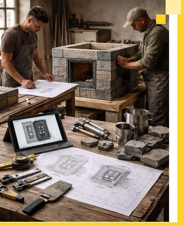 Разработка проектов печей с согласованием и монтажом в Костомукше