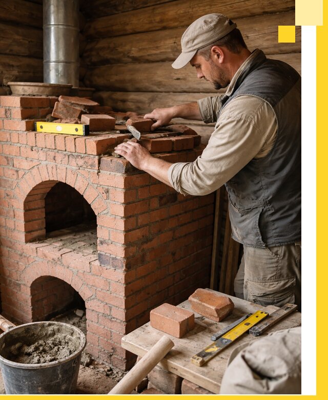 Изготовление и установка русских печей в Костомукше под ключ