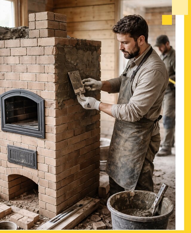 Изготовление и установка печей-шведок под ключ в Костомукше