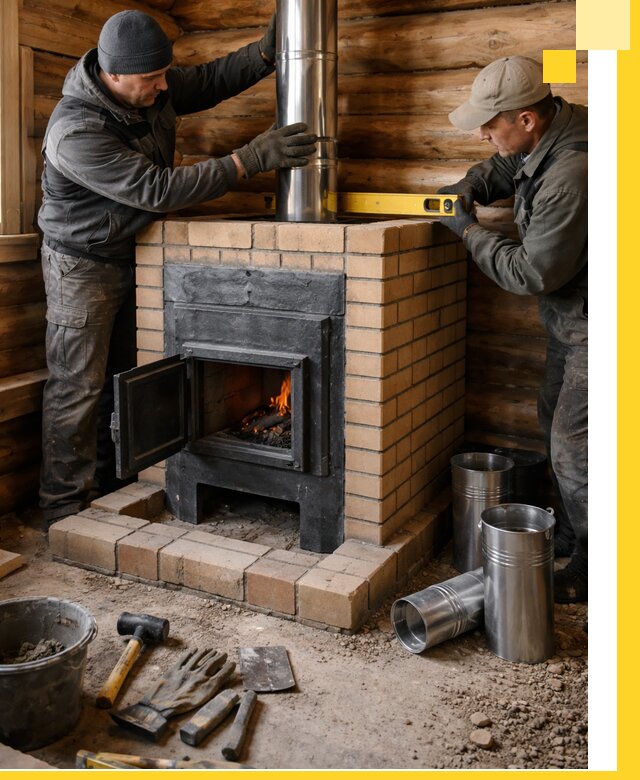 Проектирование, изготовление и установка банных печей в Костомукше