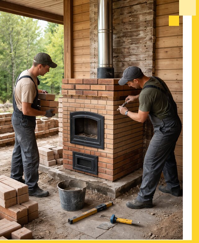 Производство и установка дачных печей под ключ в Костомукше