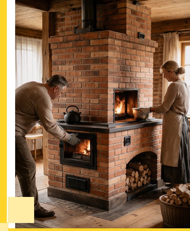 Печи для загородного дома под ключ в Костомукше от 81616 р. | ЭриданКтм