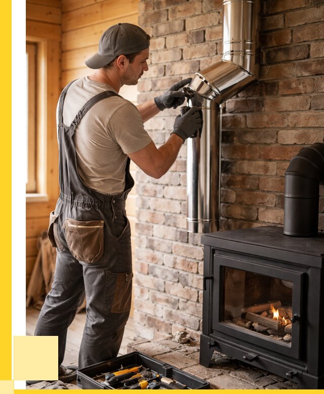 Монтаж дымоходов для печей в Костомукше от 7652 р. | ЭриданКтм