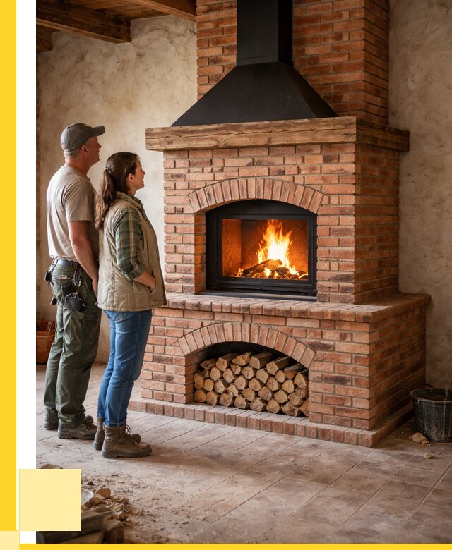 Печи камины из кирпича в Костомукше от 122424 р. | ЭриданКтм