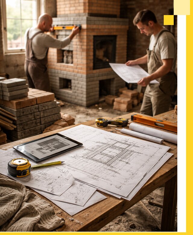 Проекты печей и каминов с индивидуальным дизайном в Костомукше