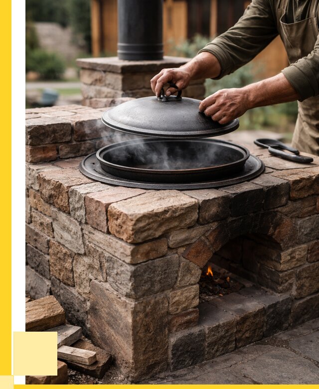 Печи для казана в Костомукше по цене от 18364 р. | ЭриданКтм