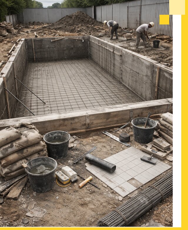 Строительство бассейнов под ключ в Костомукше, дизайн и монтаж