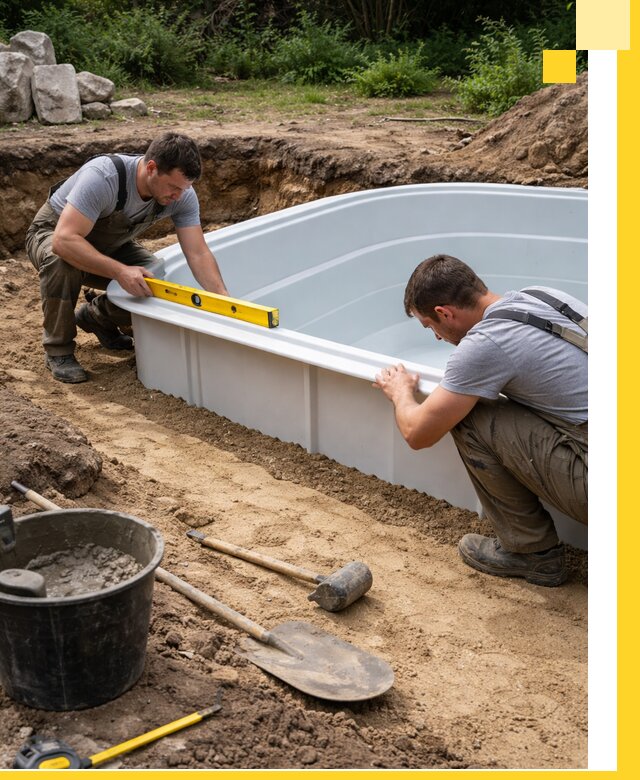 Производство и установка пластиковых бассейнов в Костомукше под ключ