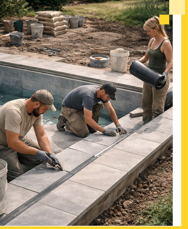 Строительство и монтаж уличных бассейнов под ключ в Костомукше