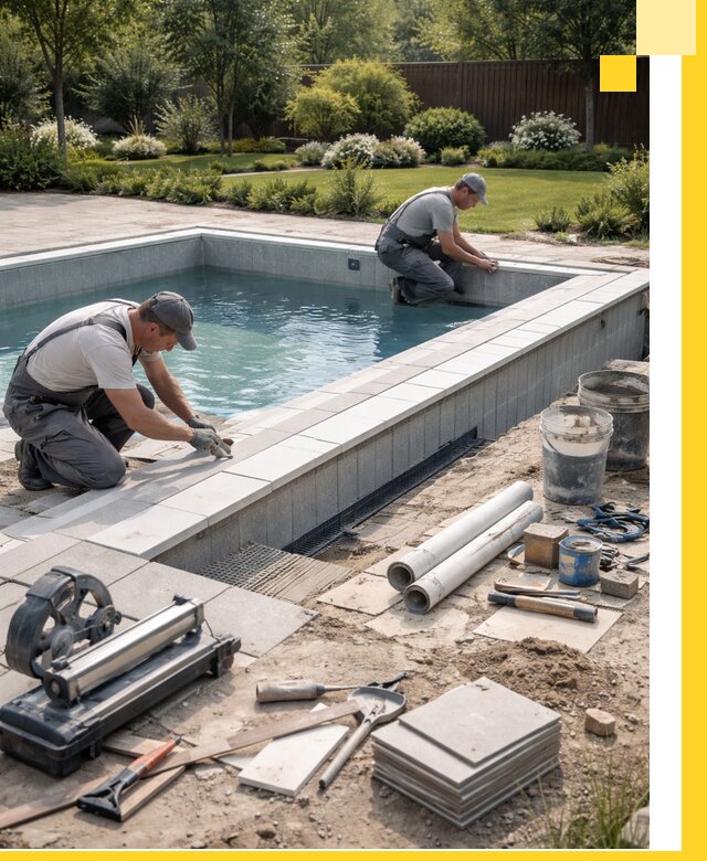 Строительство открытых бассейнов под ключ в Костомукше профессионально