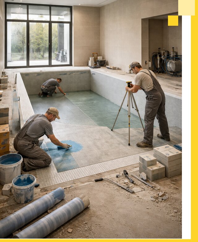 Проект и строительство закрытых бассейнов в Костомукше под ключ