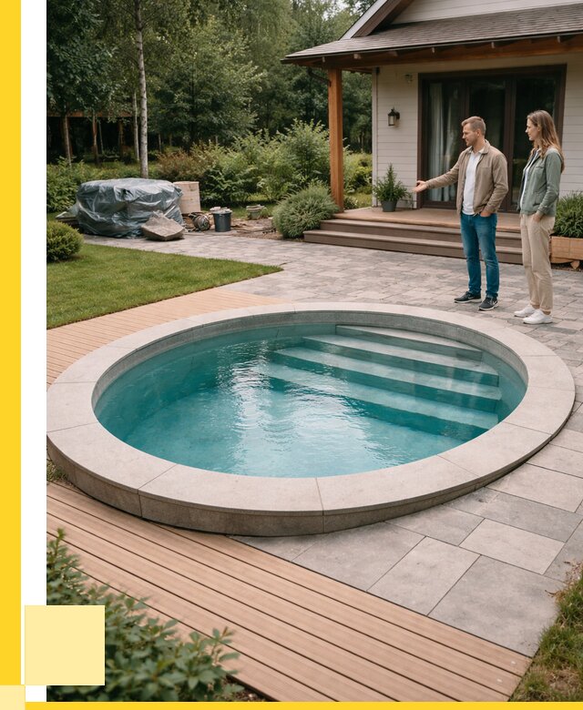 Бассейн на даче под ключ в Костомукше от 204040 р., ЭриданКтм