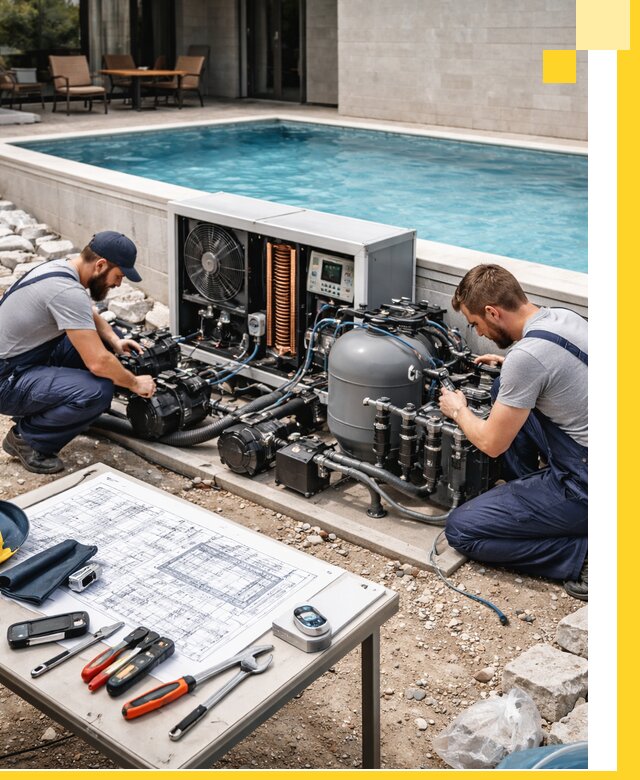 Проектирование и монтаж бассейнов с подогревом в Костомукше