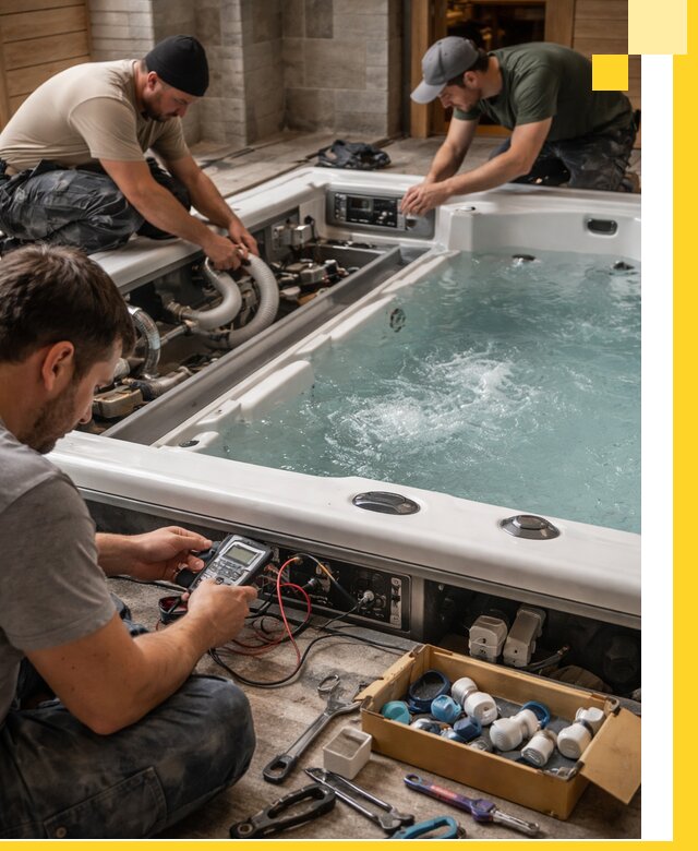 Гидромассажные бассейны под ключ в Костомукше, дизайн и монтаж