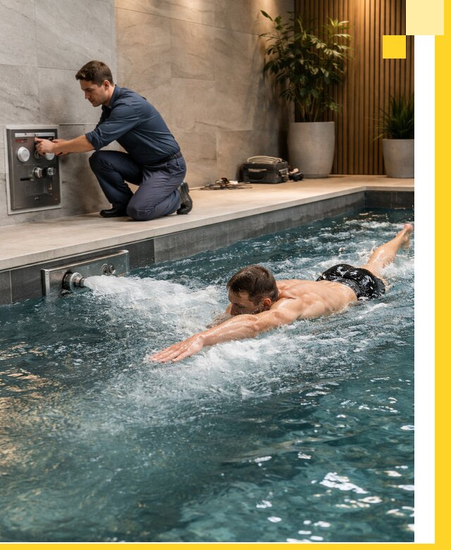 Проектирование и монтаж бассейнов с противотоком в Костомукше