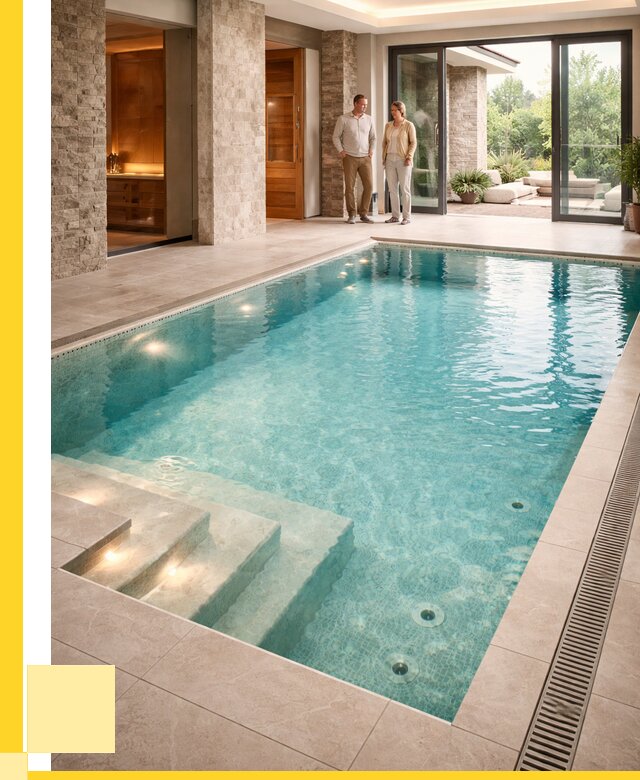 Бассейн во дворе в Костомукше: проект, отделка от 1224240 р. | ЭриданКтм