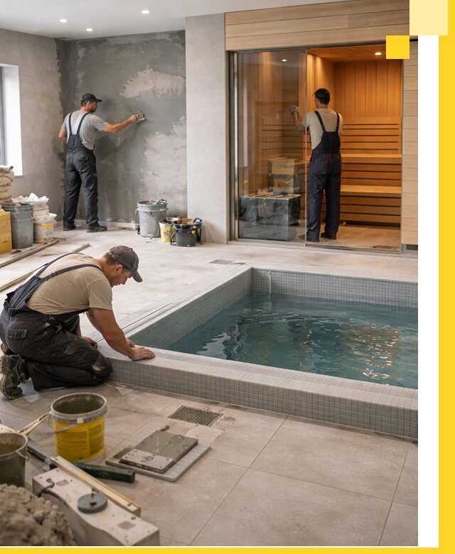 Проектирование и строительство сауны с бассейном в Костомукше