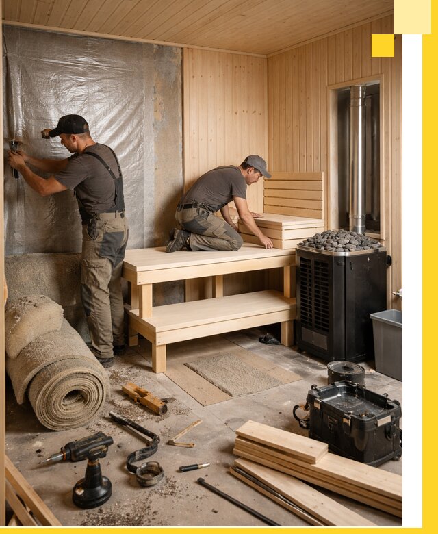 Проекты саун под ключ в Костомукше дизайн и строительство