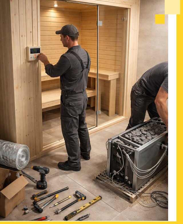 Поставка, установка и монтаж электрических саун в Костомукше