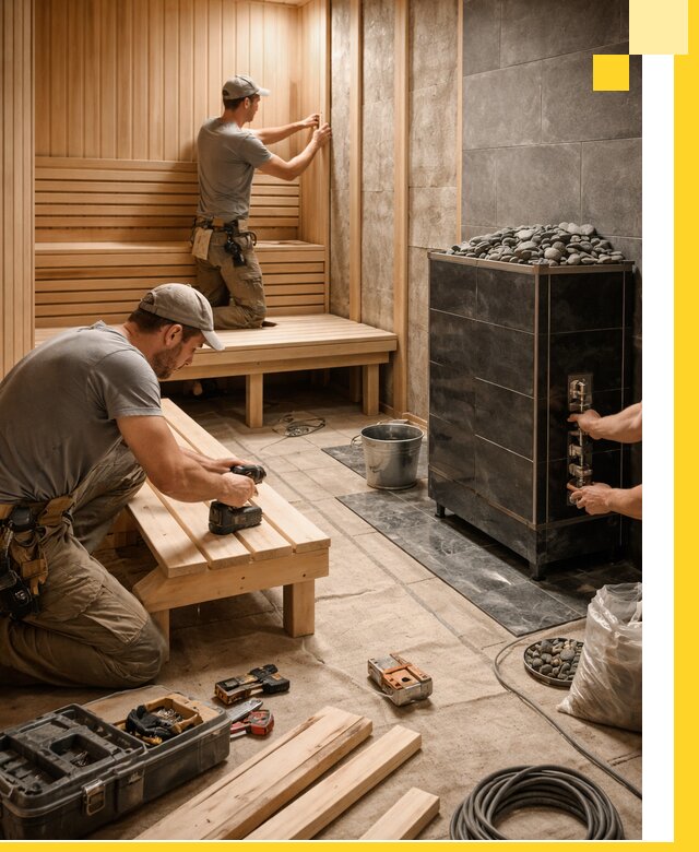 Дизайн и строительство интерьерных саун под ключ в Костомукше