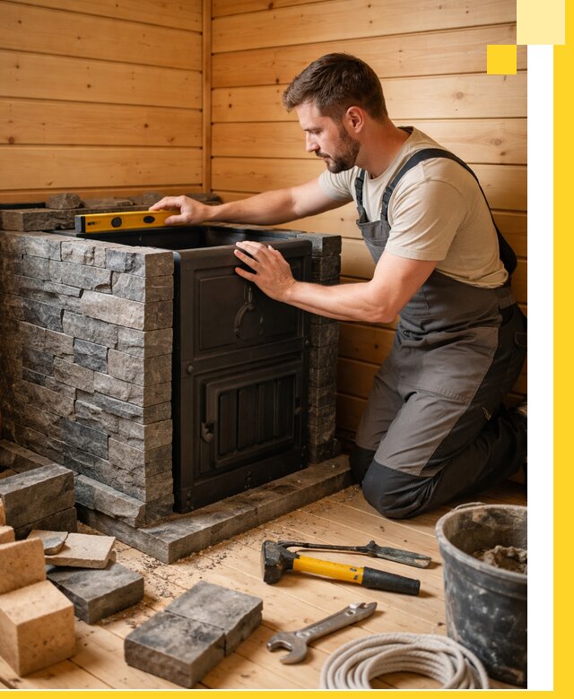 Производство и установка печей для саун под ключ в Костомукше