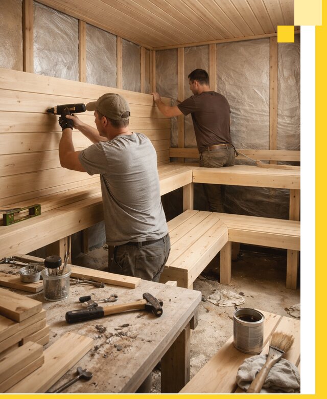 Профессиональная отделка бань и саун под ключ в Костомукше