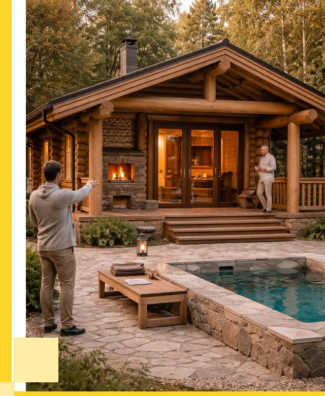 Проекты бань и хамам в Костомукше от 25505 р. | ЭриданКтм