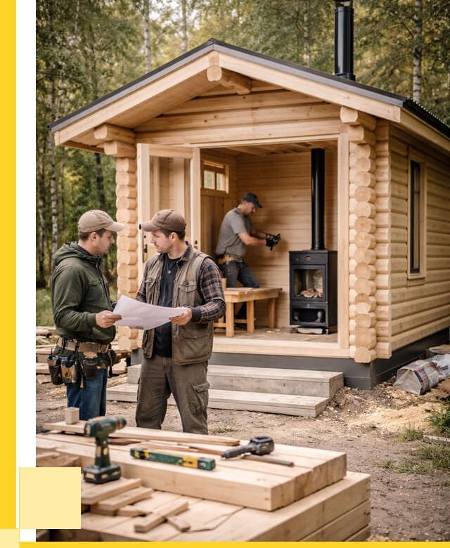 Монтаж бань под ключ в Костомукше — от 204040 р. | ЭриданКтм