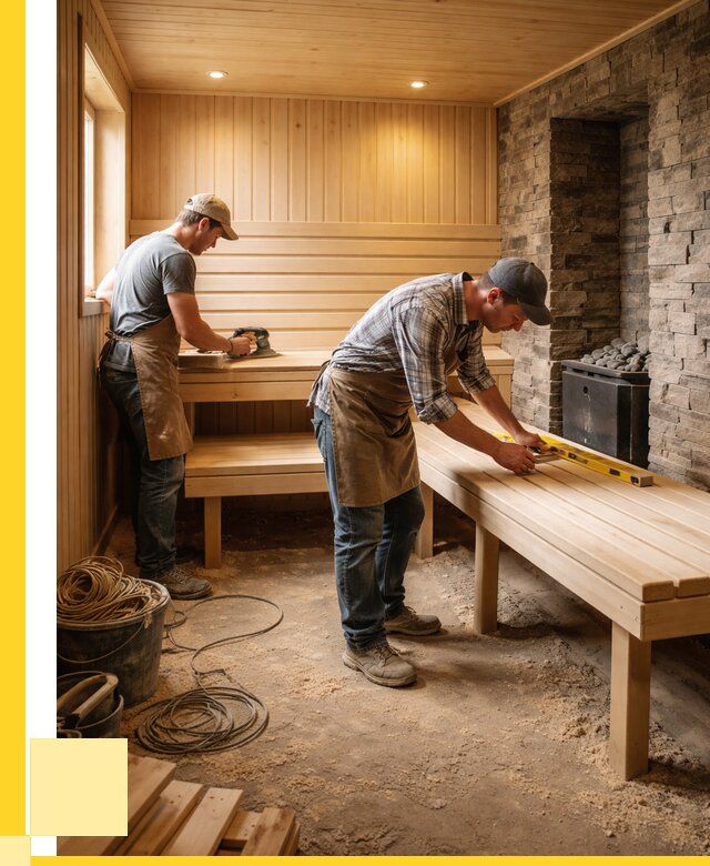 Отделка бани в Костомукше: внутренняя отделка от 3061 р. | ЭриданКтм