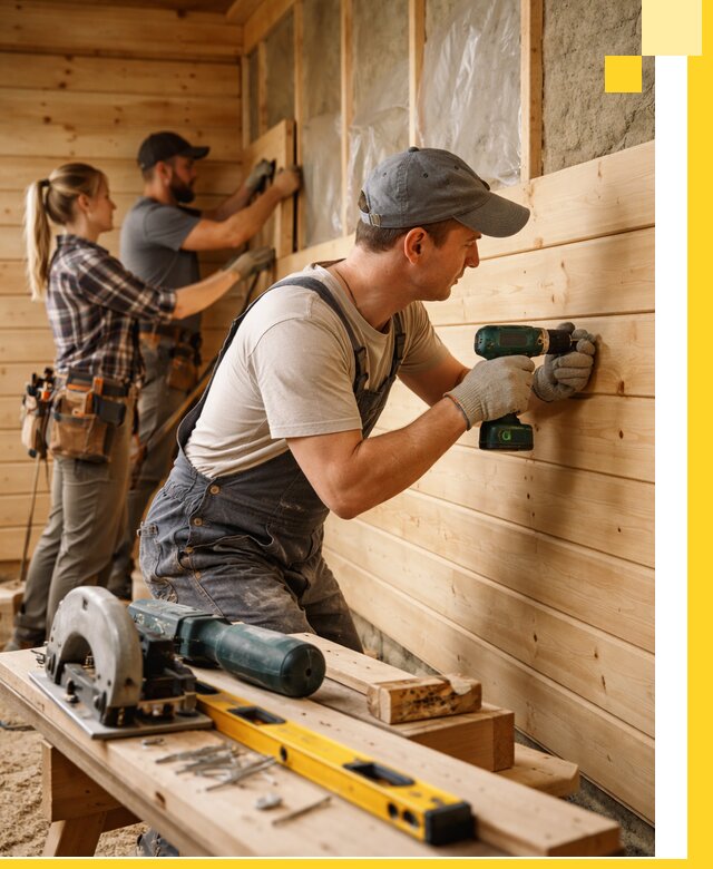 Обшивка бань под ключ в Костомукше: отделка стен и потолков