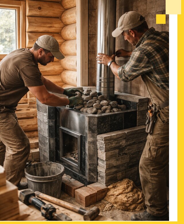 Строительство и отделка русских бань под ключ в Костомукше