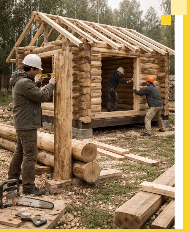 Строительство бань для дачи под ключ в Костомукше с доставкой и монтажом