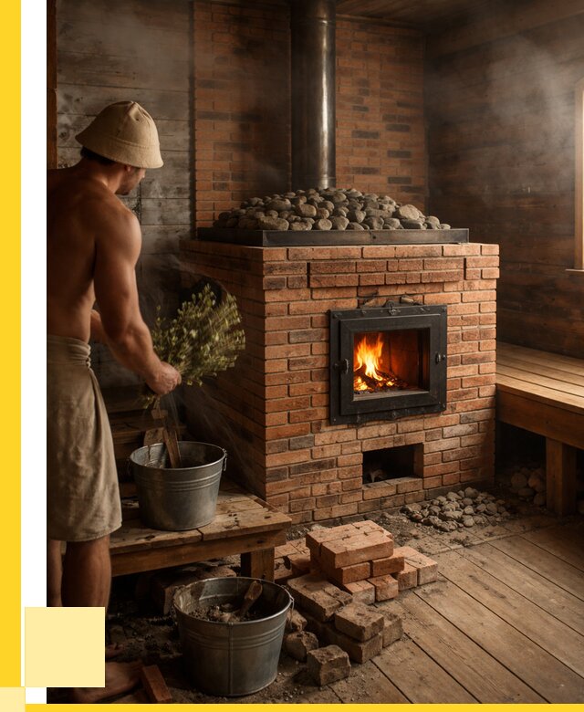 Кирпичные банные печи в Костомукше от 91818 р. | ЭриданКтм
