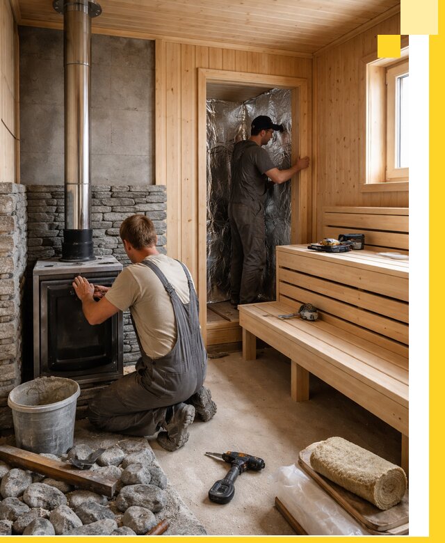 Строительство и изготовление бань под ключ в Костомукше