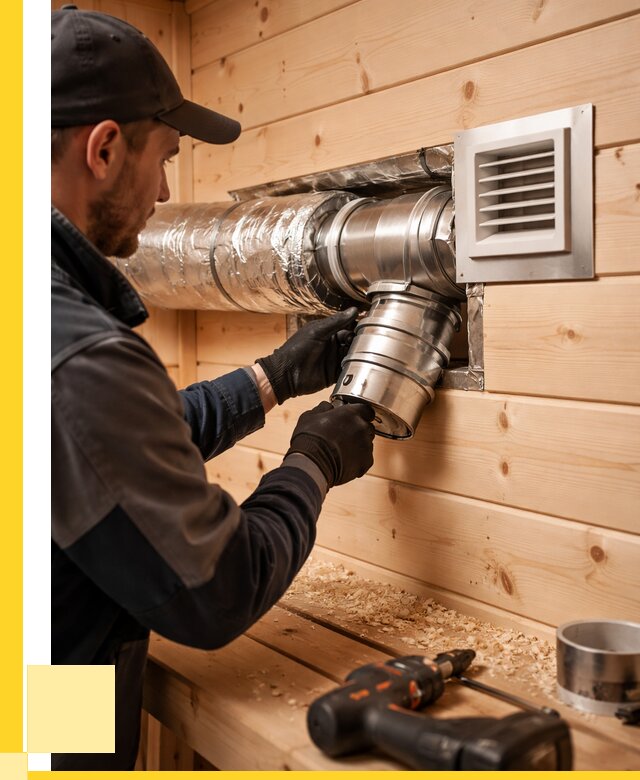 Монтаж вентиляции бани в Костомукше от 12242 р. | ЭриданКтм