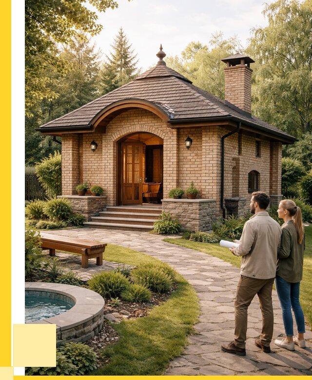 Проект кирпичной бани в Костомукше от 30606 р. | ЭриданКтм