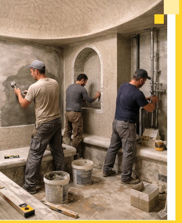 Профессиональный монтаж хамамов под ключ в Костомукше с гарантией