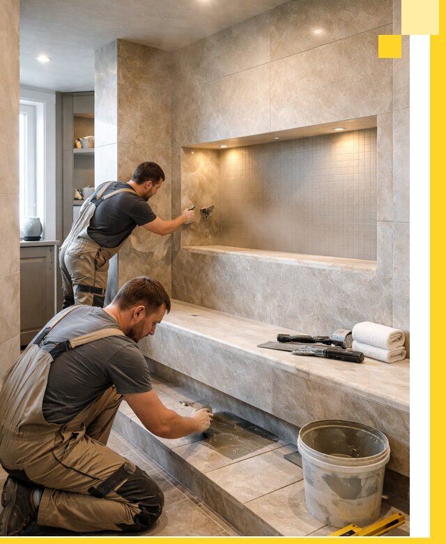 Профессиональное строительство хамама в квартире в Костомукше