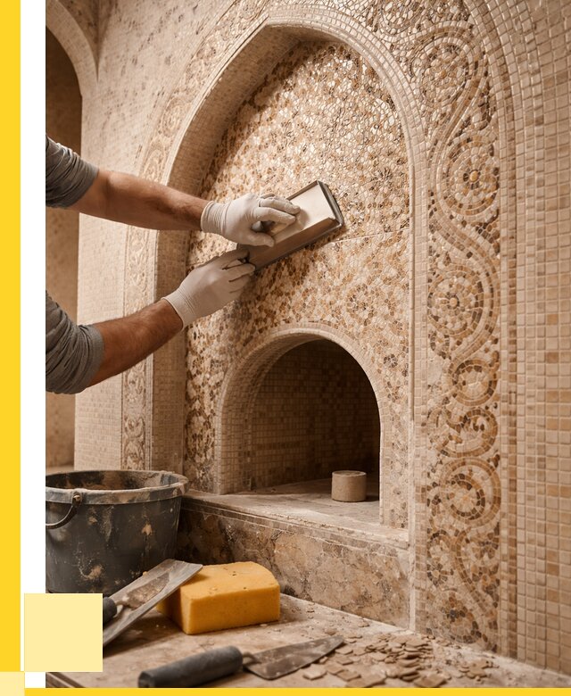 Мозаика для хамама в Костомукше под ключ от 5101 р. | ЭриданКтм