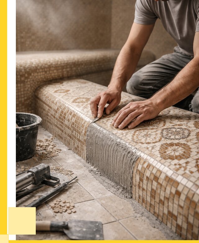 Плитка для хамама под ключ в Костомукше от 3571 р. | ЭриданКтм